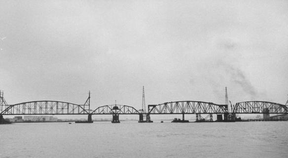 Wide View of the Delair Bridge in 1960